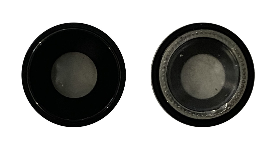 Скло камери для iPhone XR Чорний з рамкою, фото 1