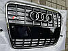 Решітка радіатора Audi A6 C6 (05-11) тюнінг стиль S6 (хром рамка), фото 10