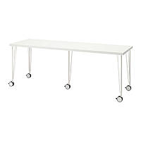 IKEA LAGKAPTEN/KRILLE (ИКЕА ЛАГКАПТЕН/КРИЛЬ) Письмовий стіл, білий, 200x60 см 094.176.07