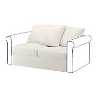 IKEA GRÖNLID (ИКЕА GRÖNLID) Чохол на секцію 2-місного дивана-ліжка, Inseros білий 005.011.77