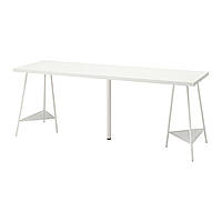 IKEA LAGKAPTEN/TILLSLAG (ИКЕА LAGKAPTEN/TILLSLAG) Письмовий стіл, білий, 200x60 см 194.176.16