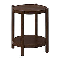 IKEA LISTERBY (ИКЕА ЛИСТЕРБИ) Журнальний столик, шпон бука темно-коричневого кольору, 50 см 105.622.50