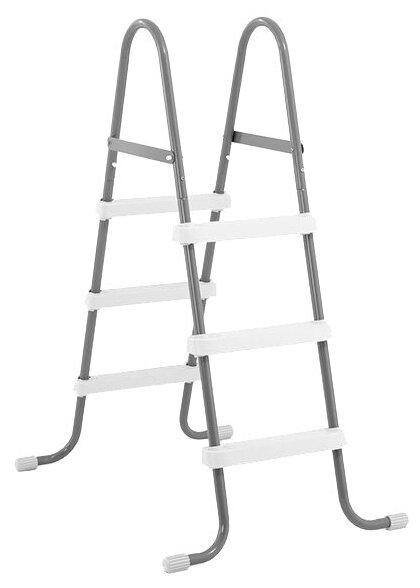 Зручна розбірна драбина для басейну Intex 28065, максимальна висота 107 см, 3 ступені, фото 1