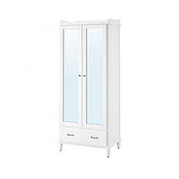 IKEA шафа TYSSEDAL (ИКЕА В tyssedal) Шафа, білий, дзеркало 002.981.28