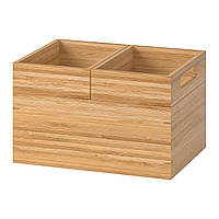 IKEA Набір коробок DRAGAN (ИКЕА ДРАГАН) Коробка, 3 шт., бамбук 502.818.56