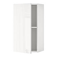IKEA Шафа KNOXHULT (ИКЕА Ноксхульт) Навісна шафа з дверцятами, біла глянсова, 40x75 см 903.268.10
