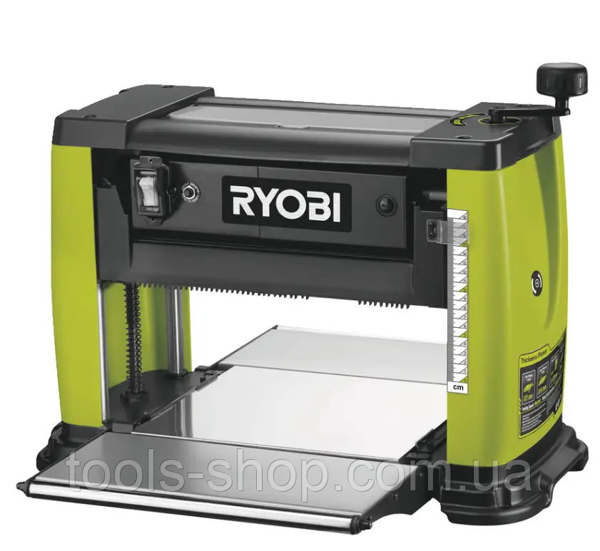 Потужний електричний рейсмусовий верстат для дерева RYOBI RAP1500G : 1500 Вт, 9000 об/хв, вага 30 кг