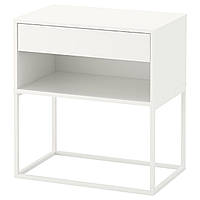 IKEA Тумба приліжкова VIKHAMMER (ИКЕА ВИКХАММЕР) Нічний столик, білий 303.889.81