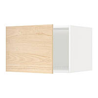 IKEA METOD (ИКЕА МЕТОДЫ) Стільниця для холодильника/морозильника, білий/світлий ясен Аскерсунд, 60x40 см 994.574.58
