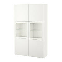 IKEA Шафа BESTÅ (ИКЕА БЕСТО) Шафа/вітрина, прозоре скло 290.594.48
