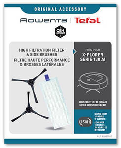 Бічні щітки та HEPA фільтр для робота пилососу Rowenta RR9077WH X PLORER Serie 130 AI (ZR130002) Оригінал