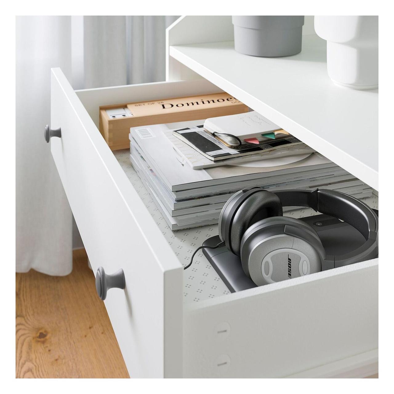 Купити IKEA HAUGA (ИКЕА HAUGA) Комод з 3 ящиками і полицею, білий ...