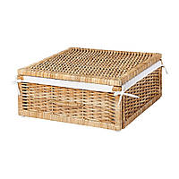 IKEA TOLKNING (ИКЕА ТОЛКНИНГ) Кошик із ротанга ручної роботи, 50x43x19 см 105.126.51