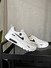 Чоловічі кросівки Nike Air Max 90 White в сітку Найк Аїр Макс 90 білі весняні літні осінні, фото 4