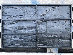 Форма для декоративного каменю і плитки "Марсель" на 6 плиток, ґумова