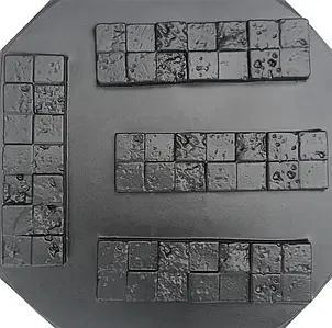 Пластикова форма штучного каменю для 3d панелей "КОРСІКА" (форма для 3д панелей з абс пластику)