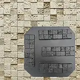 Пластикова форма штучного каменю для 3d панелей "КОРСІКА" (форма для 3д панелей з абс пластику), фото 4