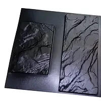 Пластикова форма штучного каменю для 3d панелей "сланець" (форма для 3д панелей з абс пластику)