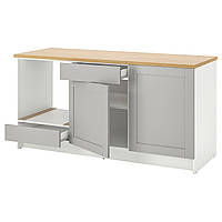 IKEA шафа KNOXHULT (ИКЕА КНОКСХУЛЬТ) Шафа підлогова, двері+ящик, сірий 203.267.95