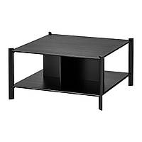 IKEA JATTESTA (ИКЕА ДЖАТТЕСТ) Журнальний столик, чорний, 80x80 см 805.219.11