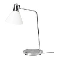 IKEA FLUGBO (ИКЕА FLUGBO) Настільна лампа, нікельована/зі скла 005.139.72