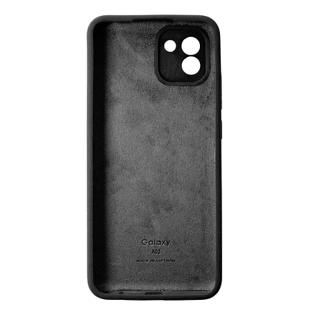 Чохол Silicone Case Premium дляl Samsung Galaxy A03 Black, фото 2