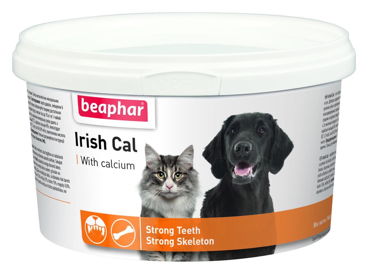 Айріш Каль Irish Cal Beaphar мінеральна добавка для собак та котів, 250 г
