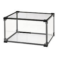 IKEA SKUFFEN (ИКЕА СКУФФЕН) Коробка для взуття, прозора, 36x29x21 см 305.323.56