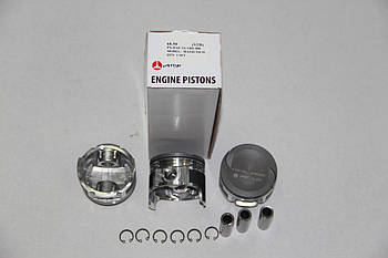 Комплект поршнів (анодовані) з пальцями (3 шт.) AMP PX-DAE-3A-1401-000 (68.50) STD для Tico (Тико) 0.8, Matiz (Матиз) 0.8,