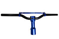 Винос із відкритим кермом/відкрите кермо (Синій +чорний) на скутер для скутера Yamaha Jog Honda Dio Suzuki Lets
