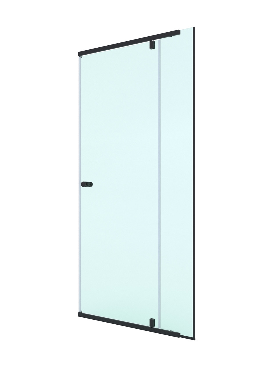 D20-21 Повний комплект фурнітури для дверей в душову нішу, чорна