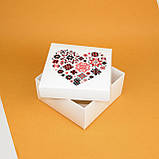 Коробки для упаковки подарунків 195*195*97 мм Подарункові коробки під патріотичні сувеніри "Вишиванка", фото 4