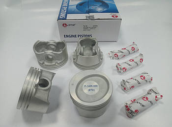 Комплект поршнів з пальцями (4 шт.) AMP PX-CHE-4F-1405-000 (76.50) STD для Aveo 1.5, оригінальні номери: 96412001, сайт виробника
