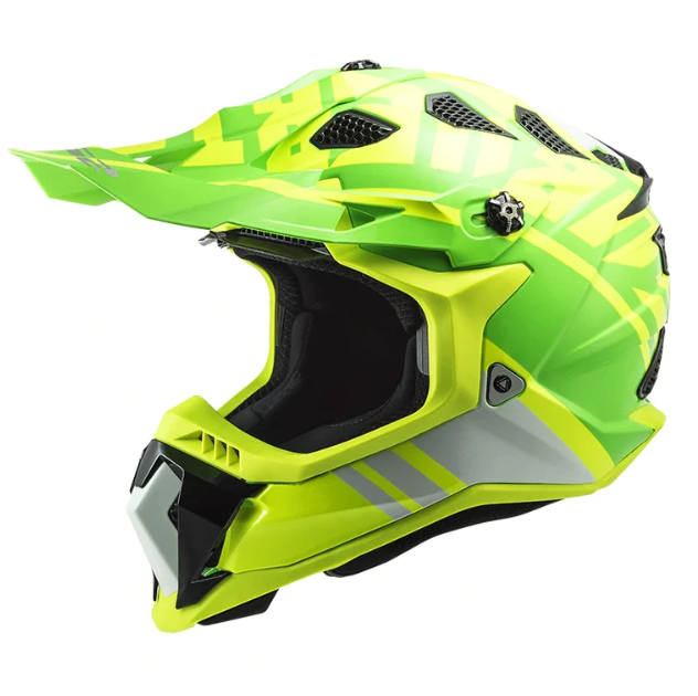 Мотошолом LS2 MX700 Subverter EVO Gammax HV Yellow Grey XS