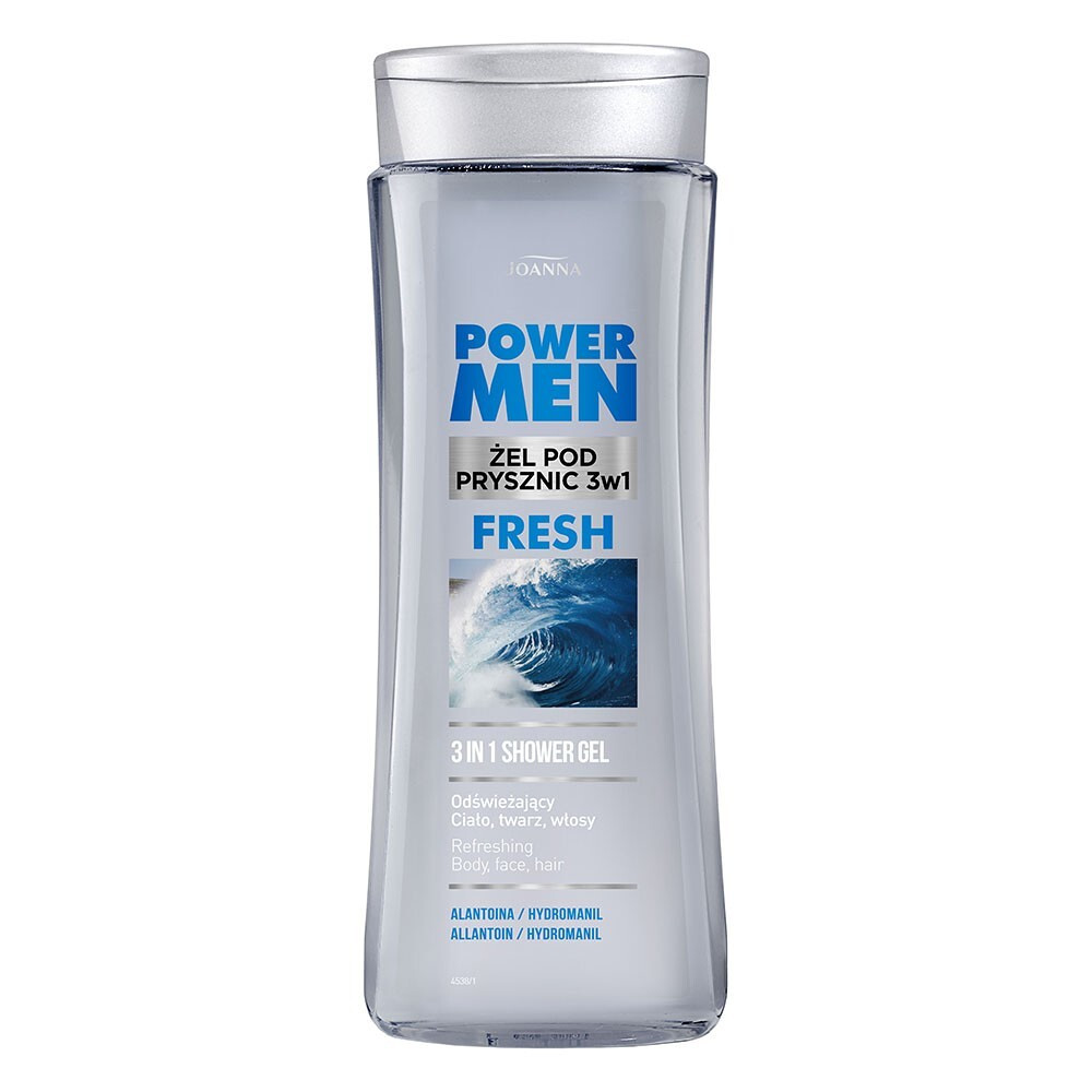 Гель-шампунь для чоловіків 3 в 1 Joanna Power Men Shampoo-shower gel 3 in 1 for men 300 ml