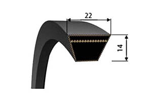 Ремені приводні клинові Профіль C (В) 22x14 мм