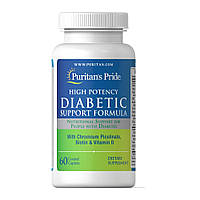 Вітаміни та мінерали Puritan's Pride Diabetic Support Formula, 60 каплет