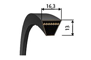 Ремені вентиляторні Профіль SPB (УБ) 16.3х13 мм