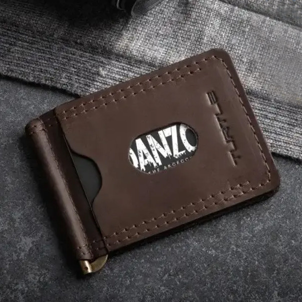 Шкіряний затискач для грошей з перфорацією SPOT