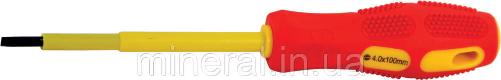 Викрутка ізольована e.tool.st.404 (4*100) шлиц