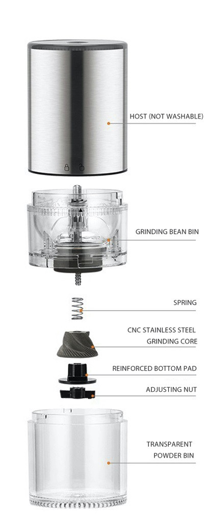 Электрическая кофемолка HB985 Electric Grinder портативная