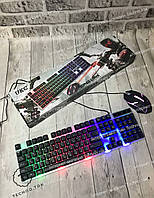 Ігрова клавіатура з підсвічуванням та геймерська мишка UKC M416