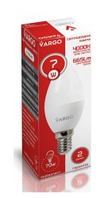 LED лампа VARGO C37 7W E14 665lm 4000K (V-110526) (2 года гарантии)