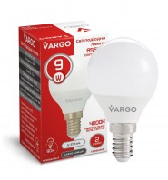 LED лампа VARGO G45 9W E14 855lm 4000K (V-111144) (2 года гарантии)