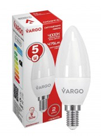 LED лампа VARGO C37 5W E14 665lm 4000K (V-110522) (2 года гарантии)