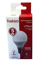 LED лампа VARGO G45 5W E14 665lm 4000K (V-110538) (2 года гарантии)