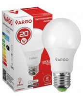 LED лампа VARGO A80 20W E27 1425lm 6000K (V-111976) (2 года гарантии)