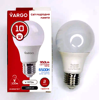 LED лампа VARGO A60 10W E27 6500К 950lm (V-111734) (2 года гарантии)