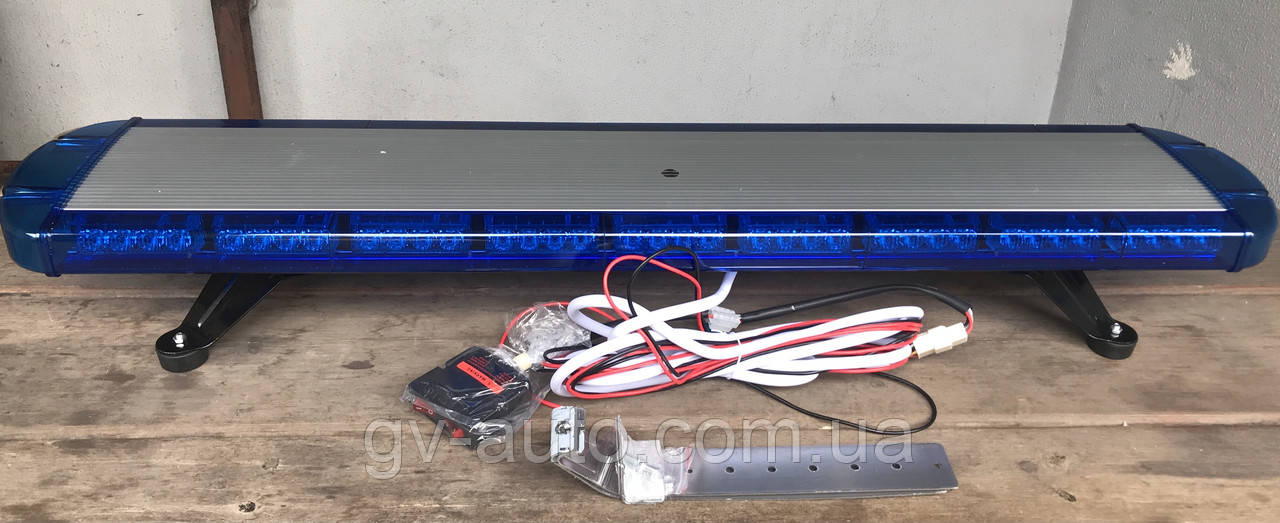 Проблесковая світлова панель LED80-108 см. (синій корпус )