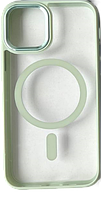 Чохол для IPhone New Crystal Case MagSafe Light Green iPhone 11 pro